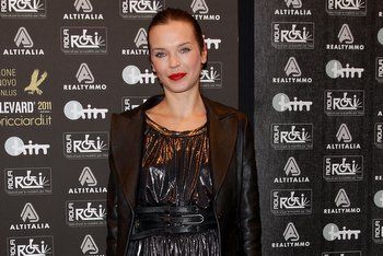 Andrea Lehotska at an event in Milan